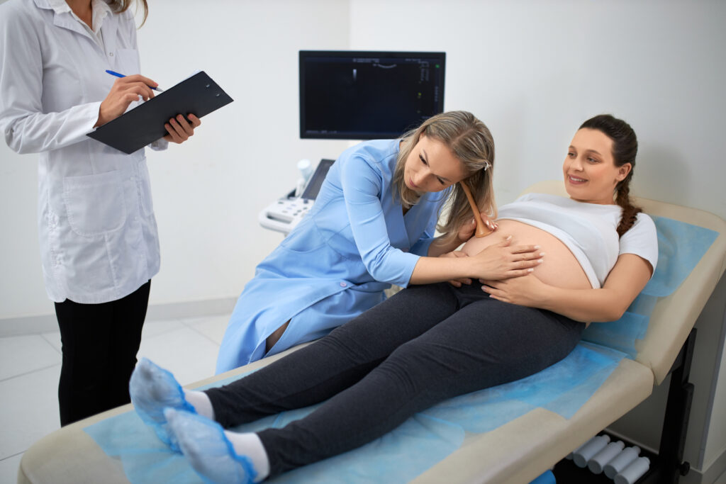 Prenatal checkup of pregnant women